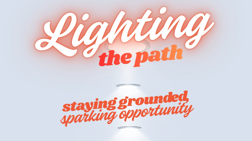 Inspirational text about opportunity and grounding