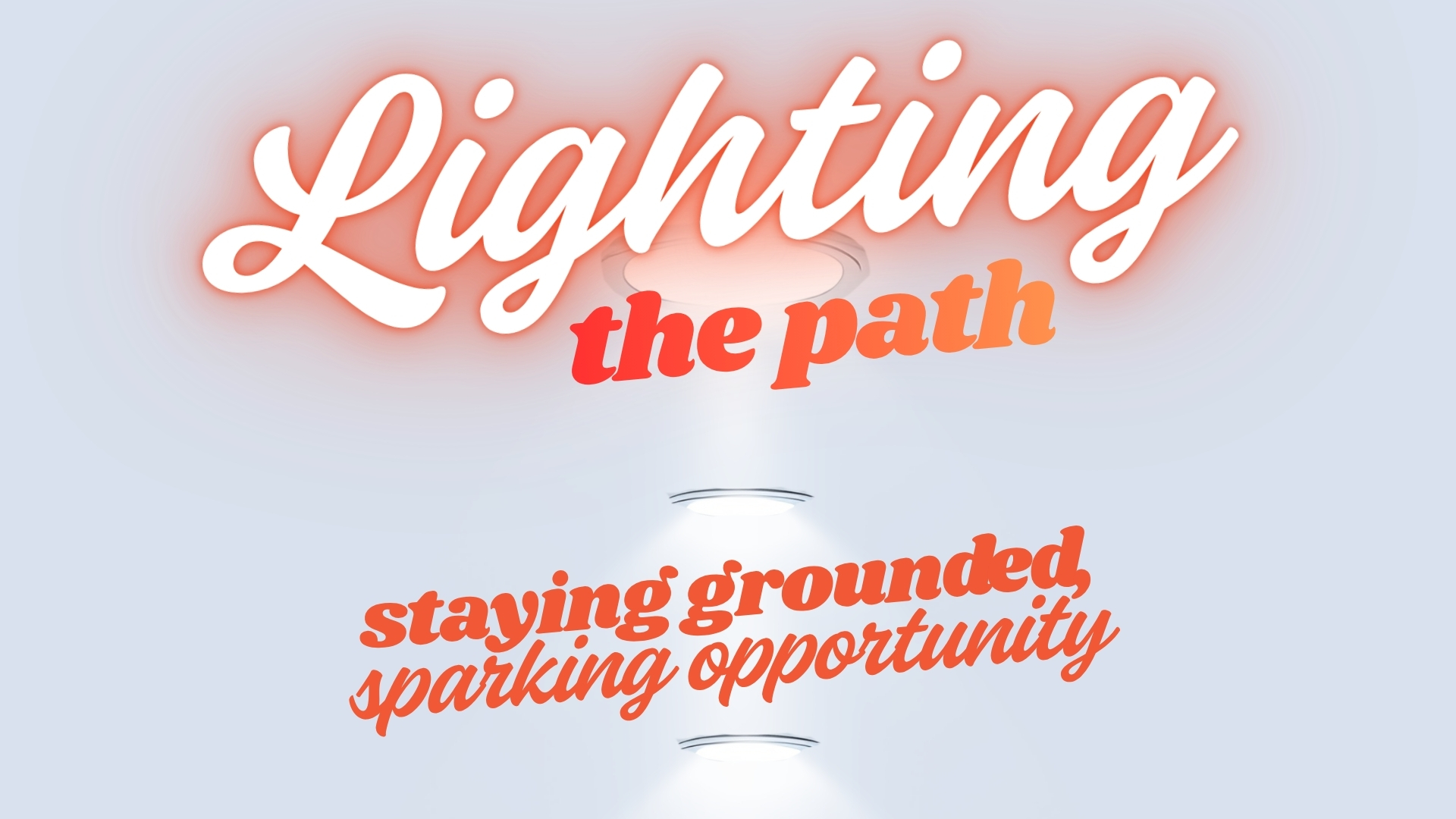 Inspirational text about opportunity and grounding