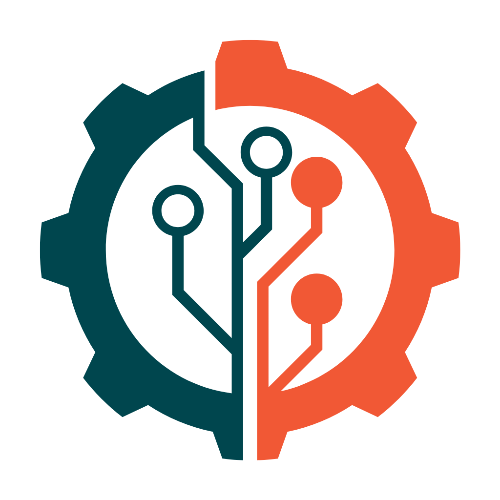 Abstract design of gears and circles